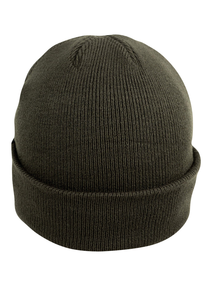 Speero Jeep Peaked Hat Green – Warm Stretchable Acrylic Beanie Hat with Folded Cuff, Winter Hat for Men & Women, ideal for Fishing, Hiking, Camping and Daily Cold Weather Protection – One Size