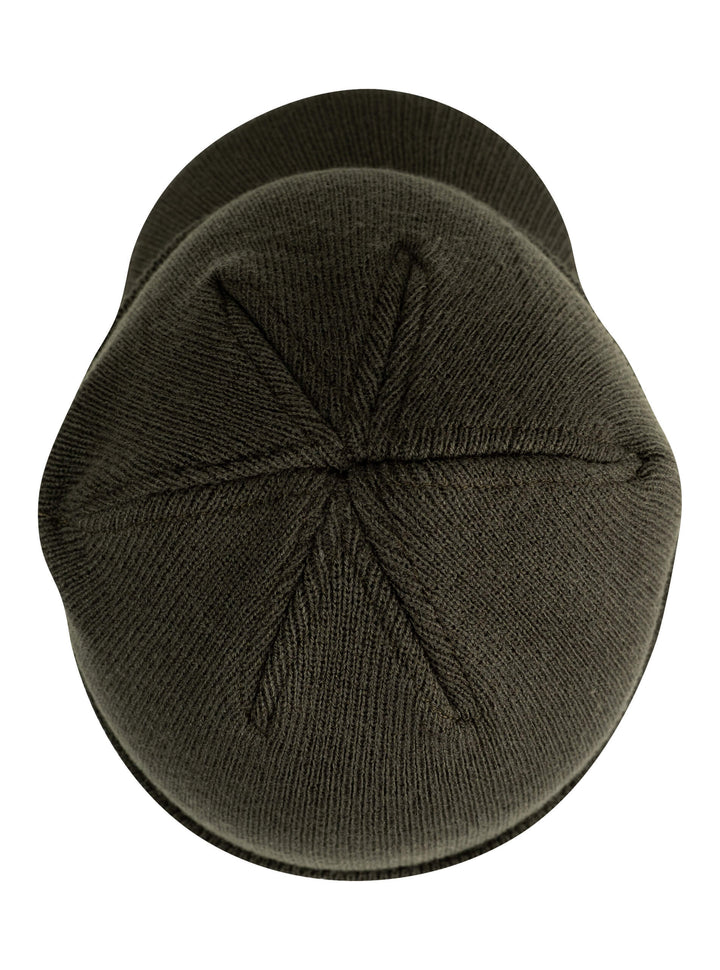 Speero Jeep Peaked Hat Green – Warm Stretchable Acrylic Beanie Hat with Folded Cuff, Winter Hat for Men & Women, ideal for Fishing, Hiking, Camping and Daily Cold Weather Protection – One Size