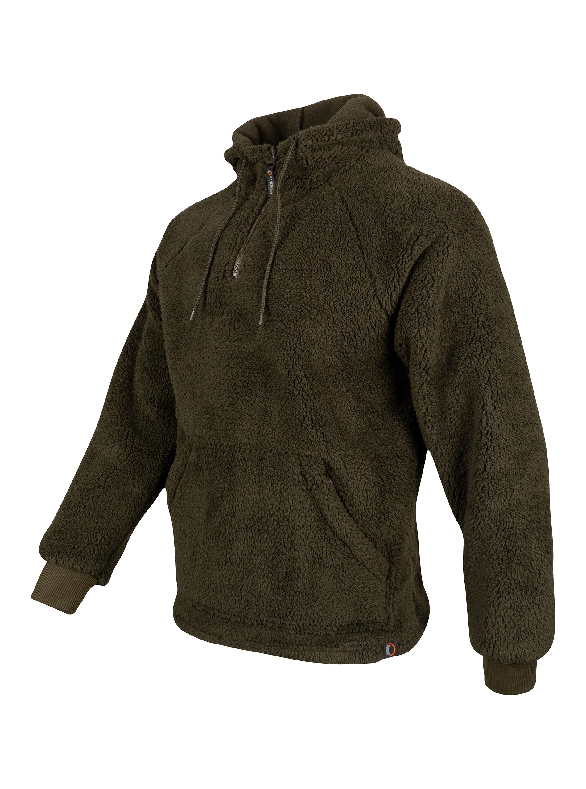 Fleece Hoodie Olive – Thermal Angling Layer – SPEERO Tackle Shop