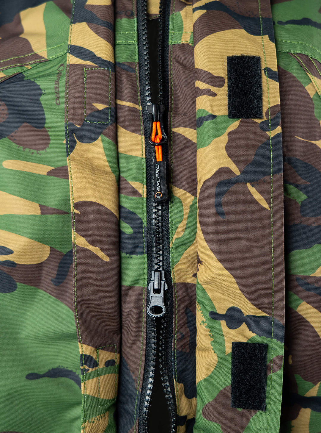 SPEERO Sirius Tech Waterproof Jacket for Men – Lightweight Windbreaker Jacket with Detachable Hood, Breathable Mesh Lining, Underarm Vents & Sealed Pockets – Hiking, Travel & Outdoor use DPM