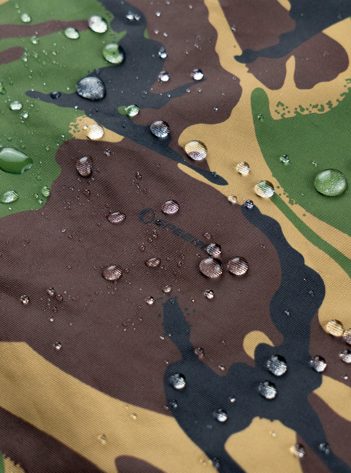 SPEERO Sirius Tech Waterproof Jacket for Men – Lightweight Windbreaker Jacket with Detachable Hood, Breathable Mesh Lining, Underarm Vents & Sealed Pockets – Hiking, Travel & Outdoor use DPM