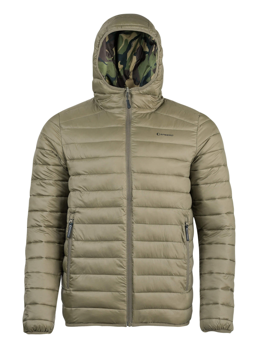 SPEERO Mens Hooded Reversible Waterproof Jacket