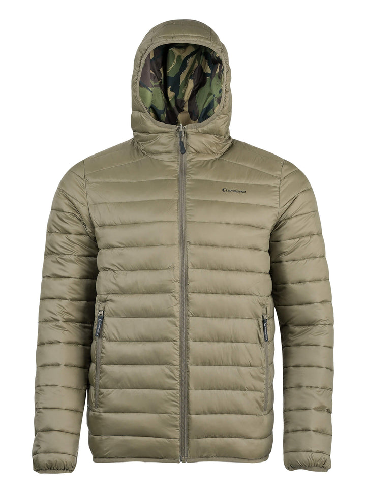 SPEERO Mens Hooded Reversible Waterproof Jacket