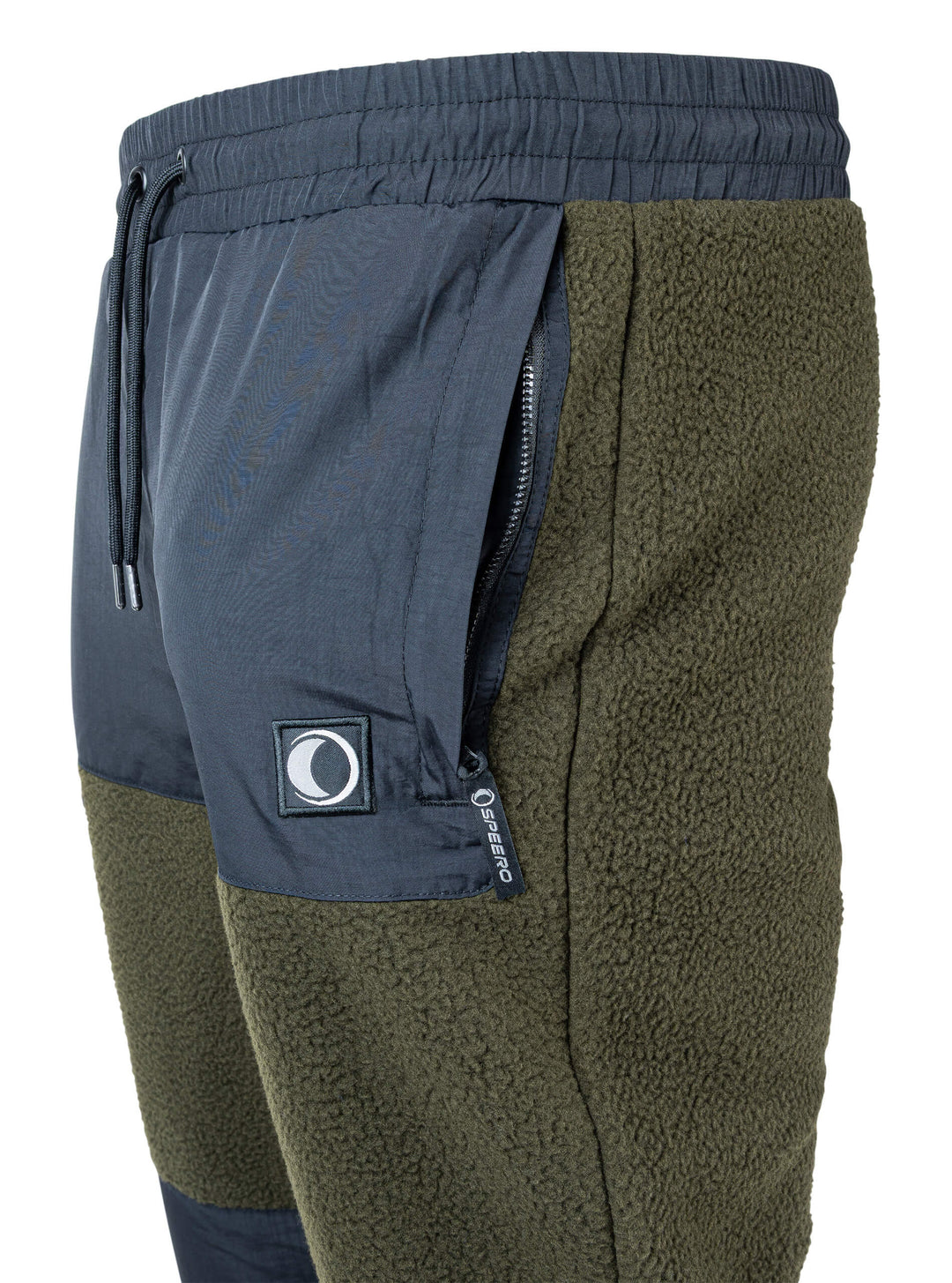 SPEERO Mens Sherpa Fleece Joggers Green