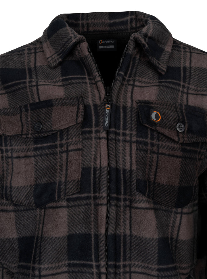 SPEERO Sherpa Fleece Lined Shirt Men Green