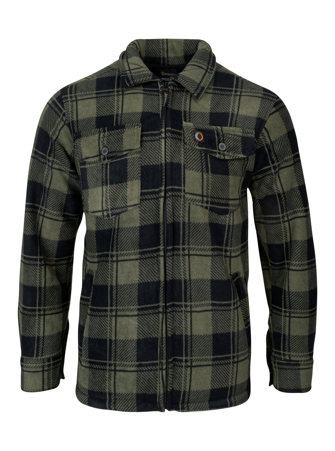 SPEERO Sherpa Fleece Lined Shirt Men Green