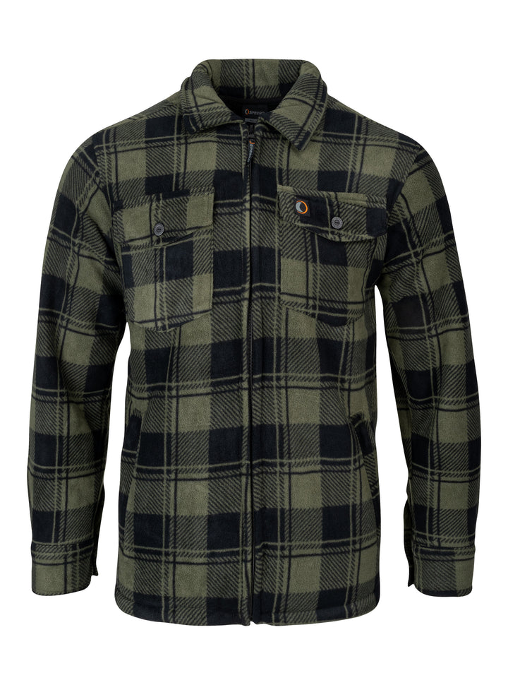 SPEERO Sherpa Fleece Lined Shirt Men Green